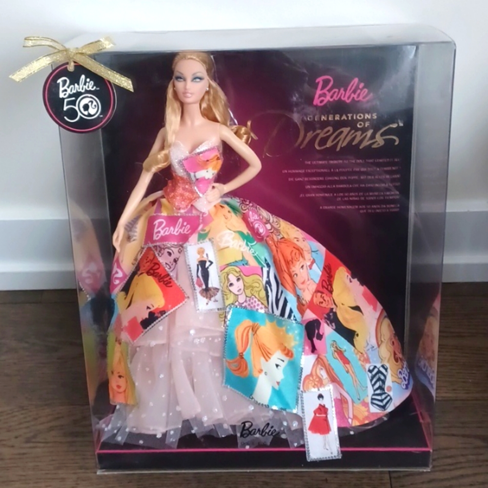 2008 Barbie Generation of Dreams 50 Doll  Colorful Statement Gown Mattel #R7232